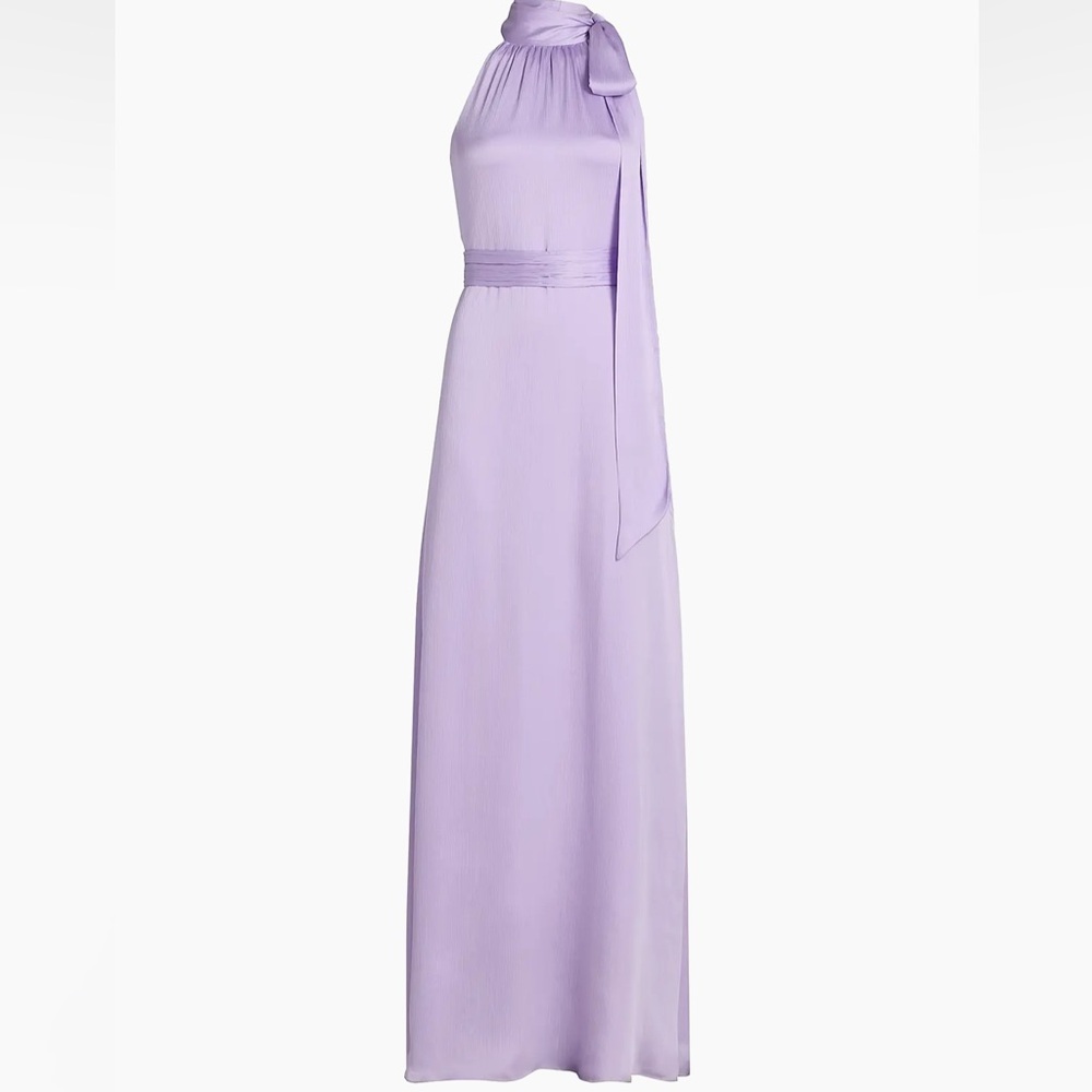 Sachin + Babi Kayla Crinkle Georgette Gown Lavender Maxi Dress